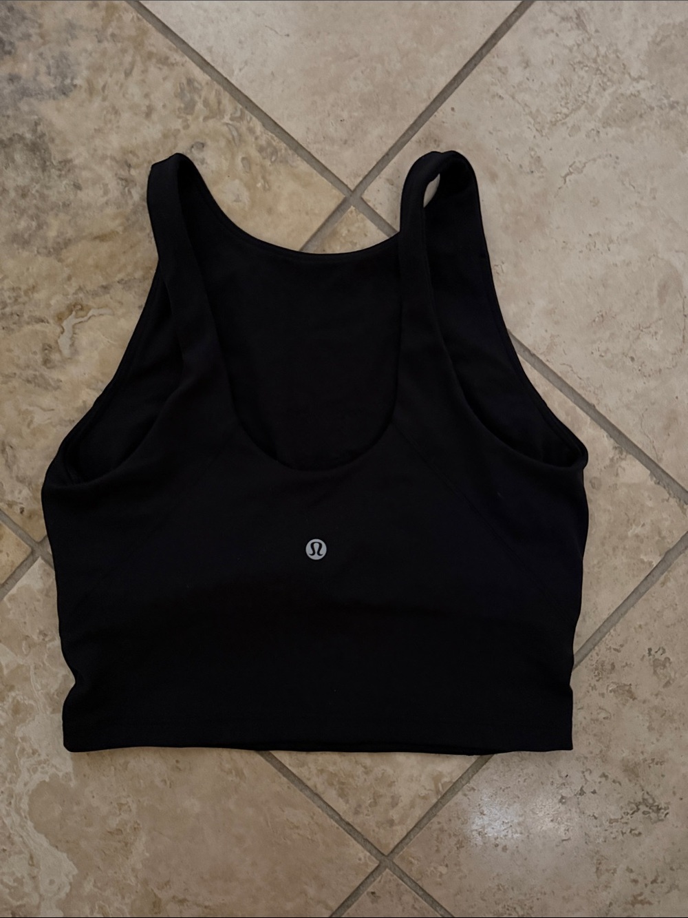 lululemon athletica Black High-Neck Performance Crop Top